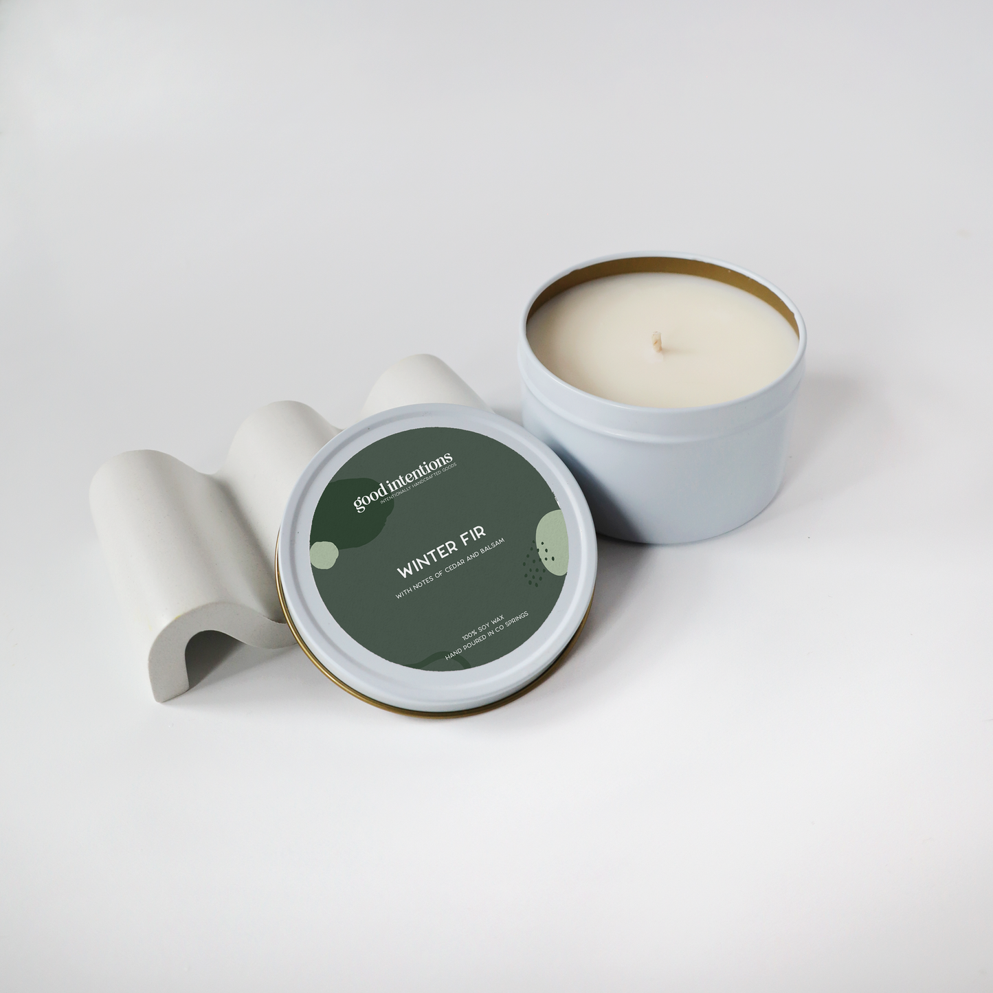 Winter Fir Tin Candle
