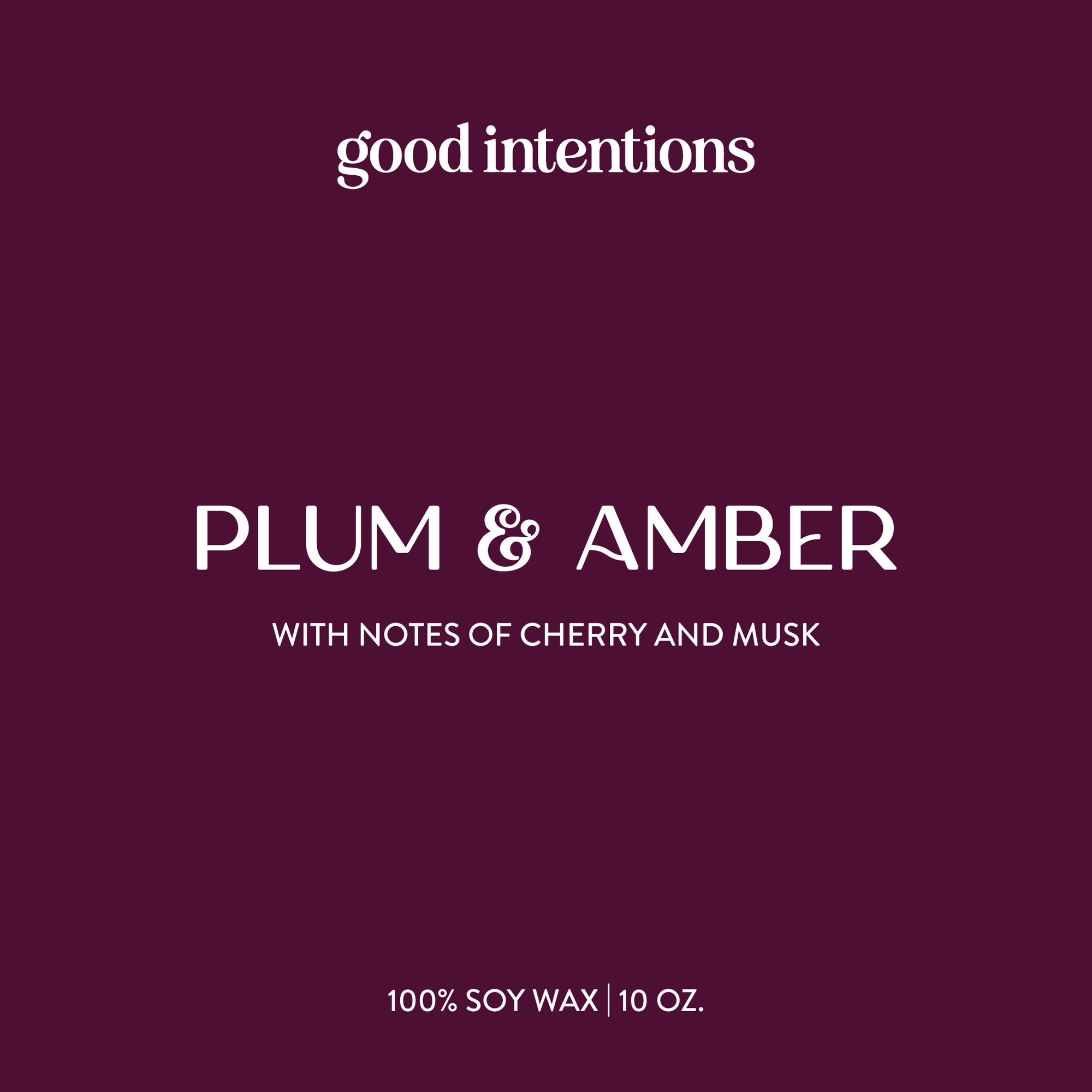 Plum & Amber Candle