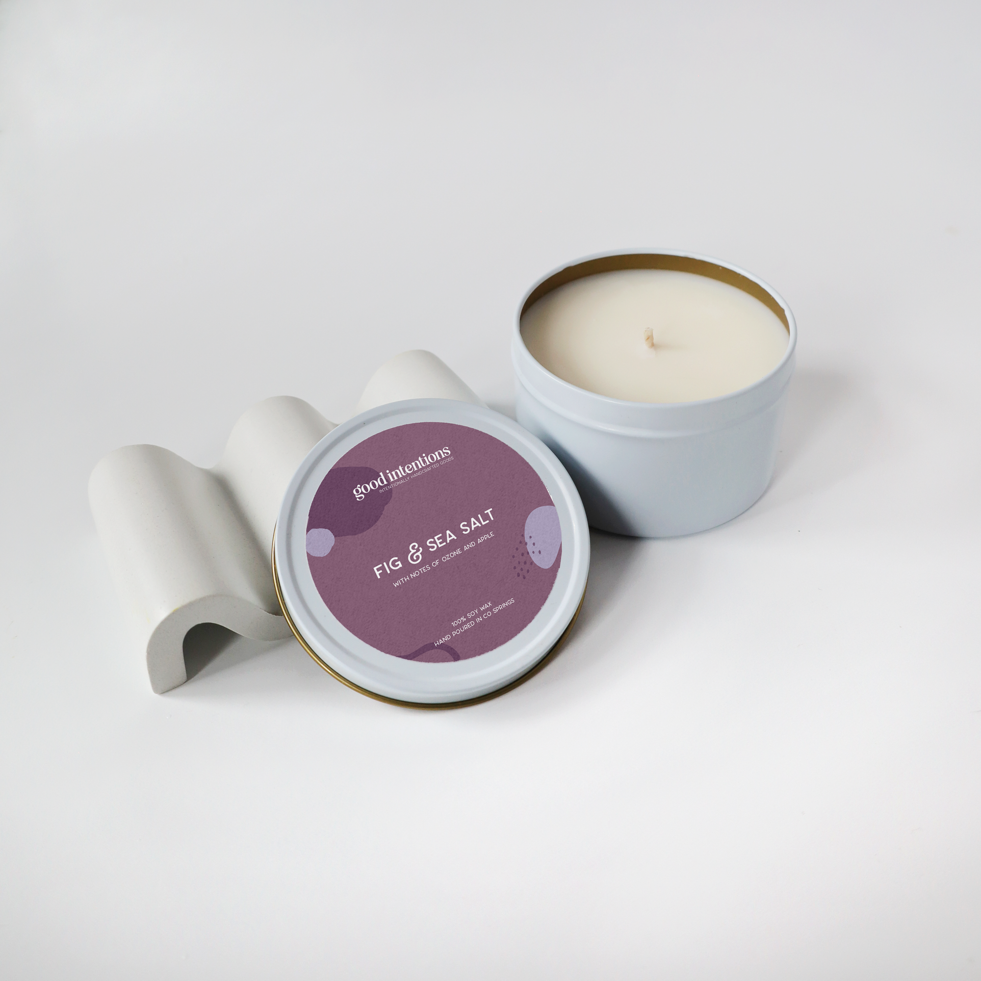 Fig & Sea Salt Tin Candle