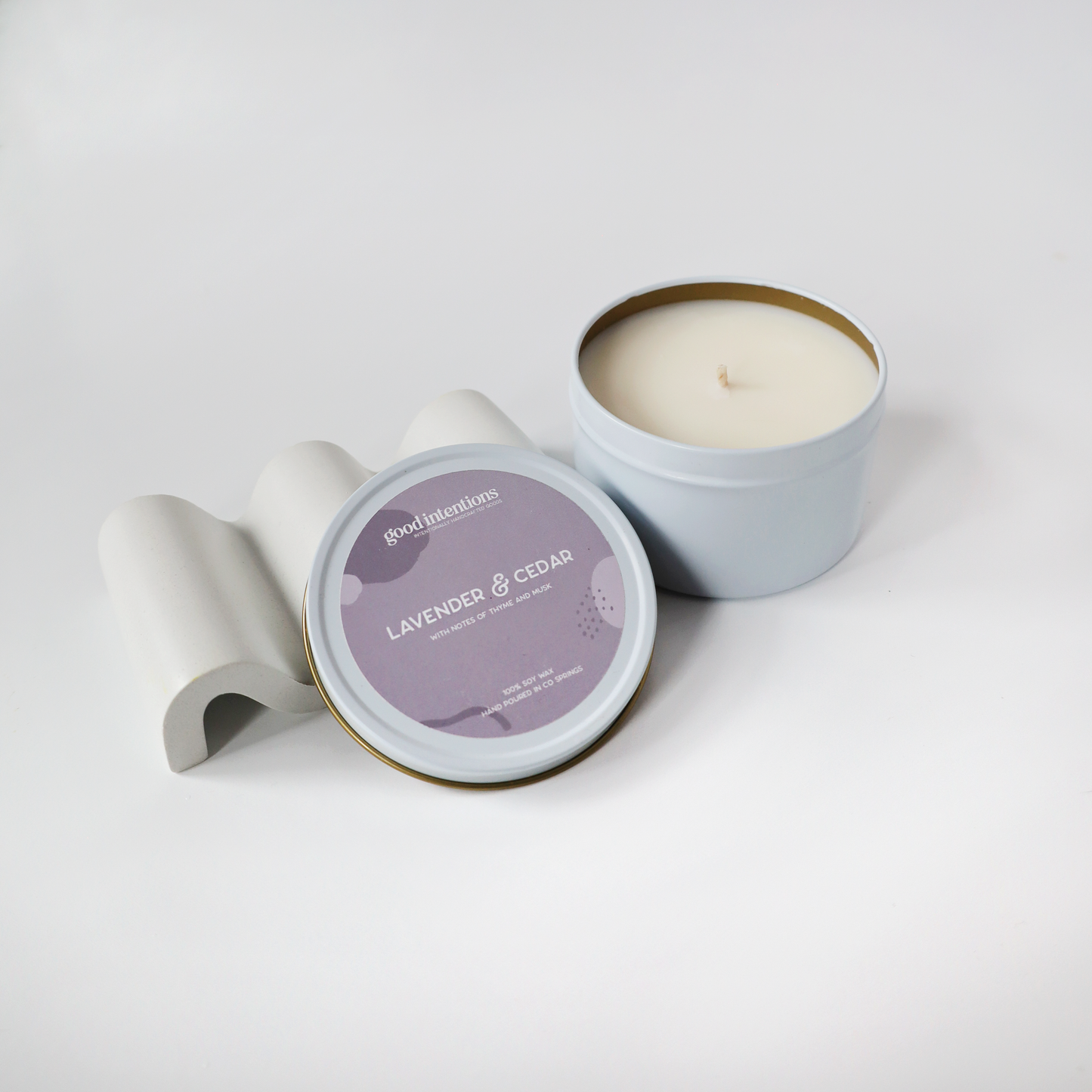 Lavender & Cedar Tin Candle