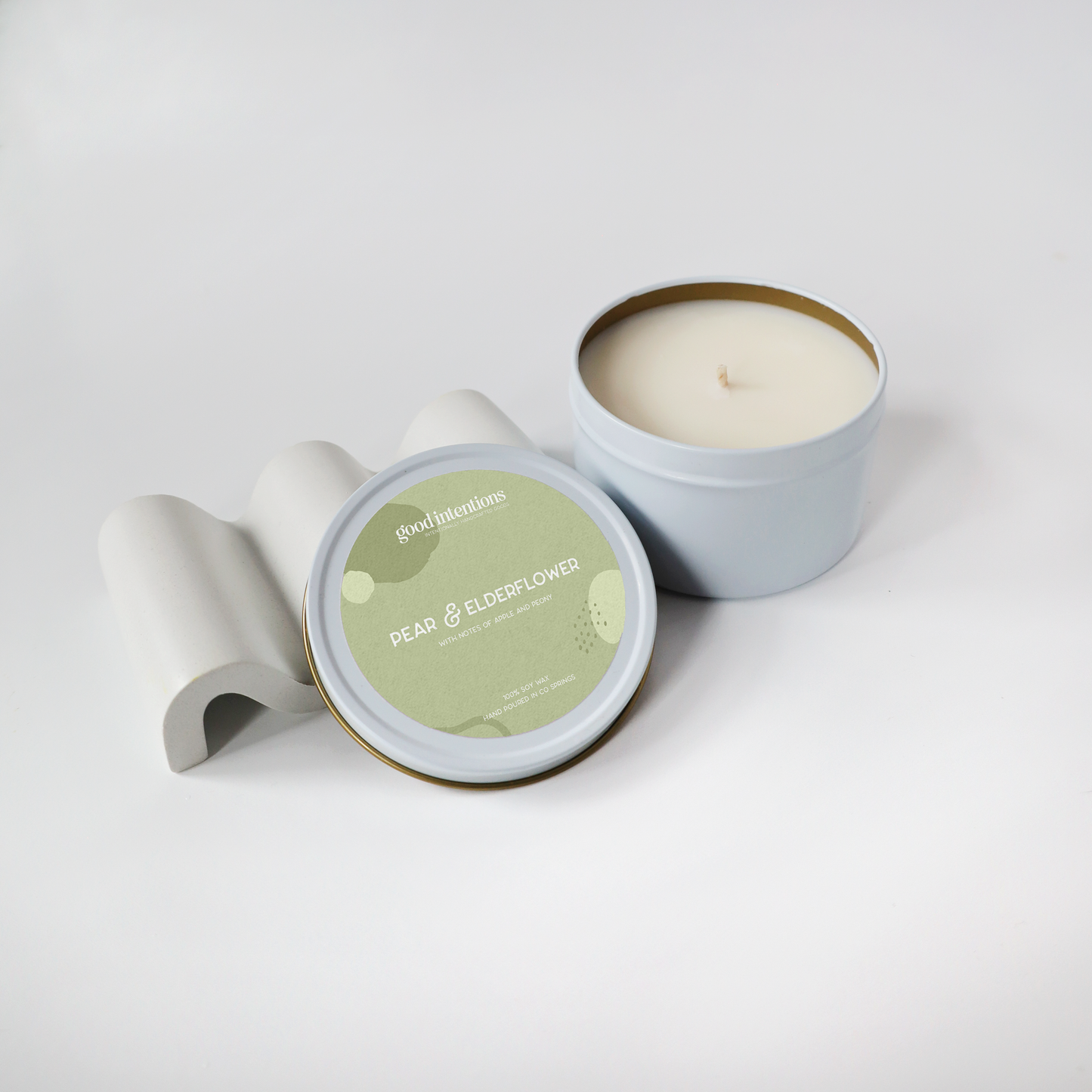 Pear & Elderflower Tin Candle