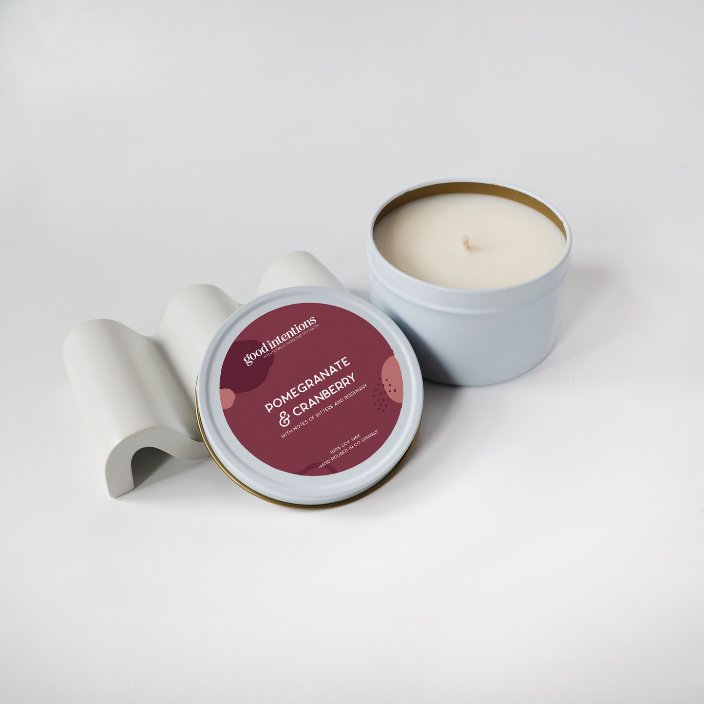 Pomegranate & Cranberry Tin Candle